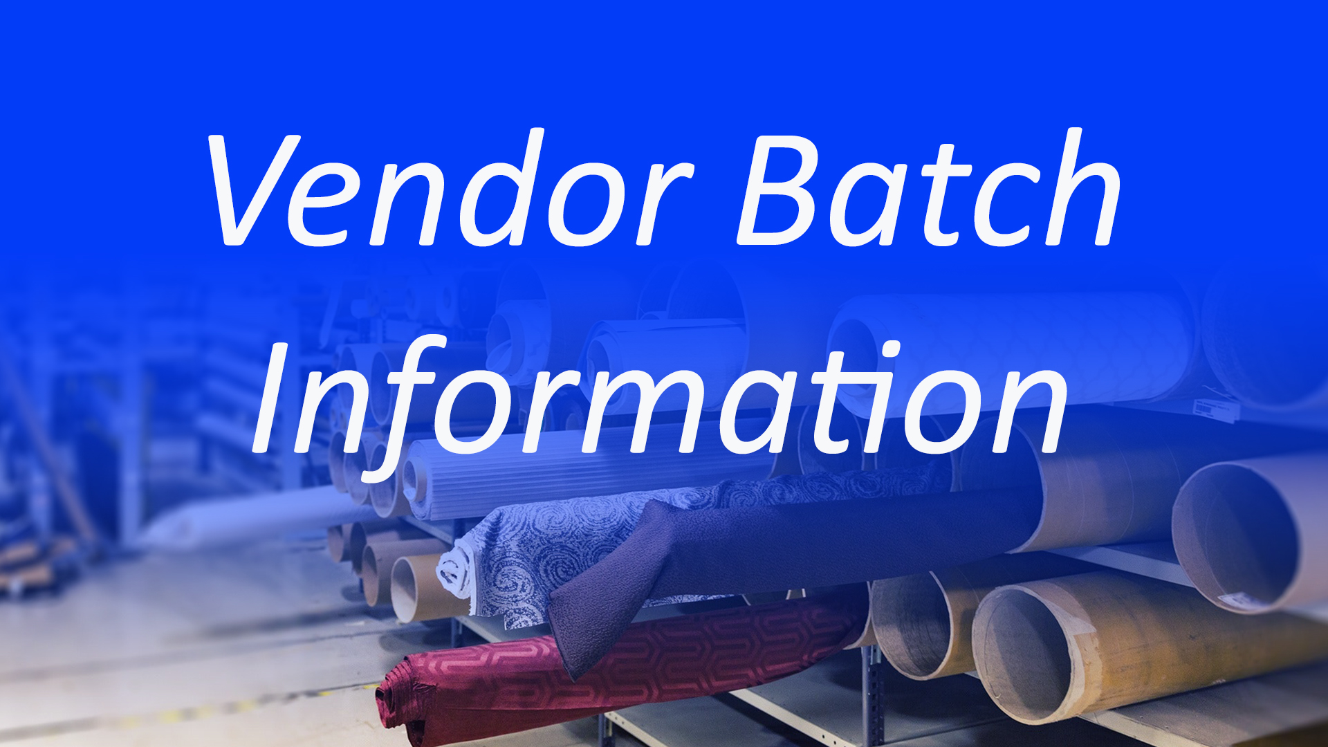 You are currently viewing Advanced warehouse entering vendor batch information while receiving in Finance and Operations