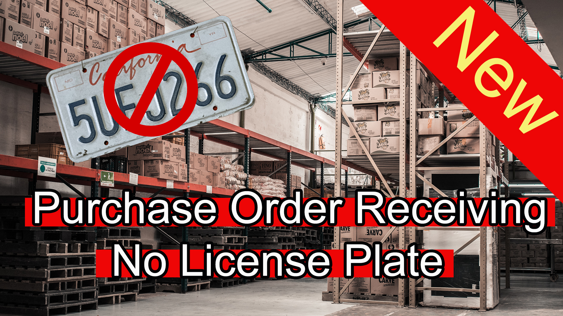 nicelabel warehouse license plate sample